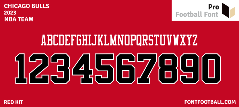 NBA Chicago Bulls 2023 Font