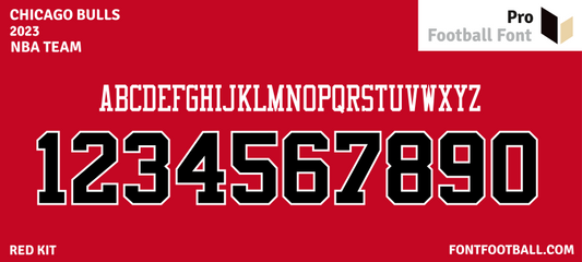 NBA Chicago Bulls 2023 Font