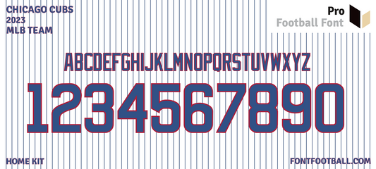 MLB Chicago Cubs 2023 Font