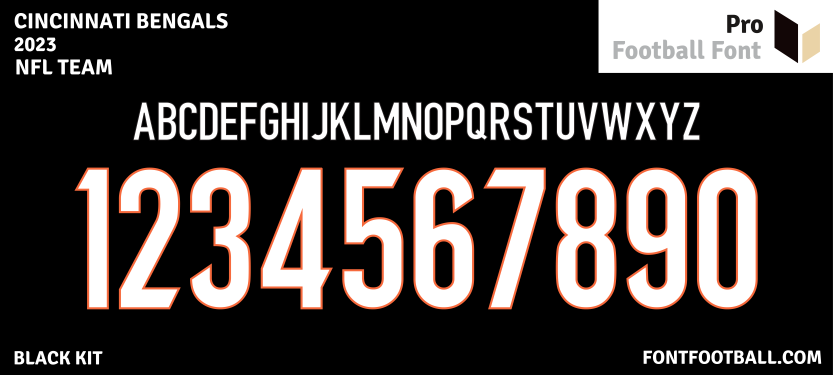 NFL Cincinnati Bengals 2023 Font