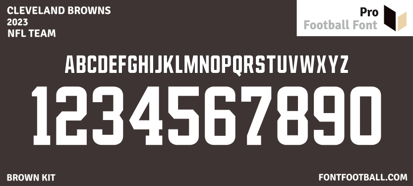 NFL Cleveland Browns 2023 Font