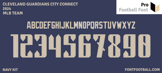 MLB Cleveland Guardians City Connect 2024 Font