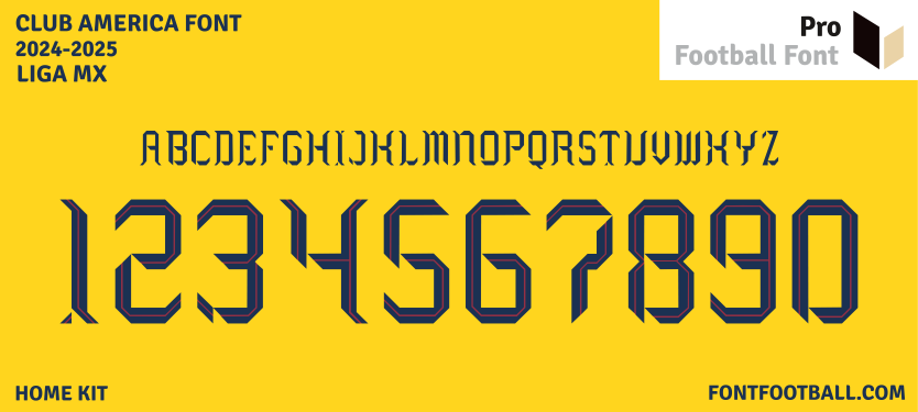 Club America 2024-2025 Font – Pro Football Font