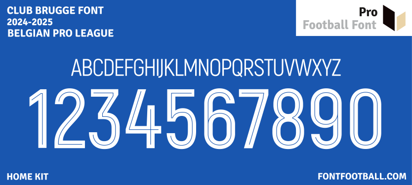 Club Brugge 2024-2025 Font