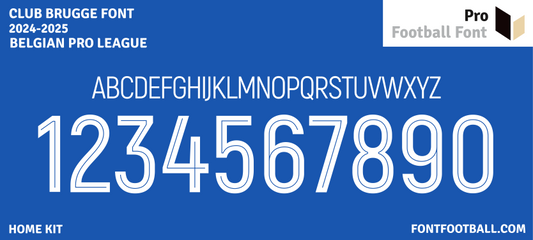 Club Brugge 2024-2025 Font