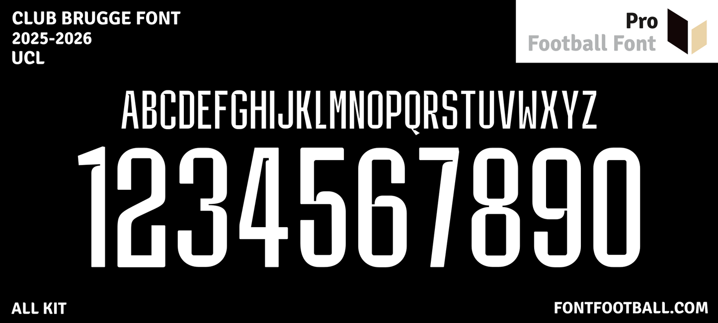 Club Brugge 2025-2026 Font