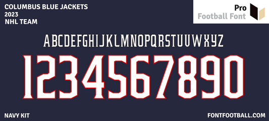 NHL Columbus Blue Jackets 2023 Font