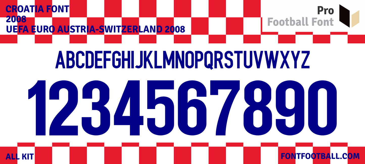 Croatia Euro 2008 Font