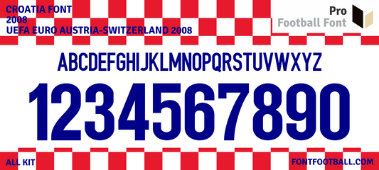 Croatia Euro 2008 Font