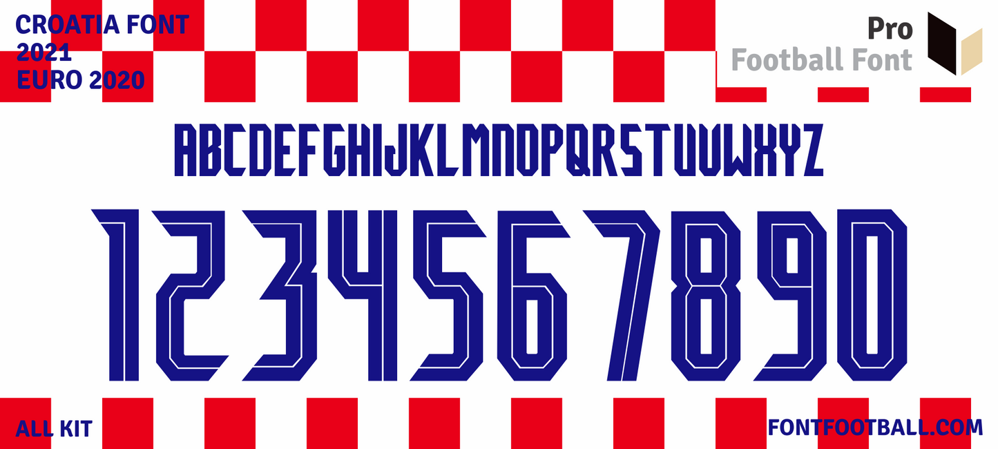 Croatia Euro 2020 Font
