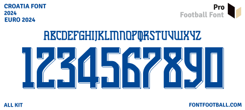 Croatia Euro 2024 Font