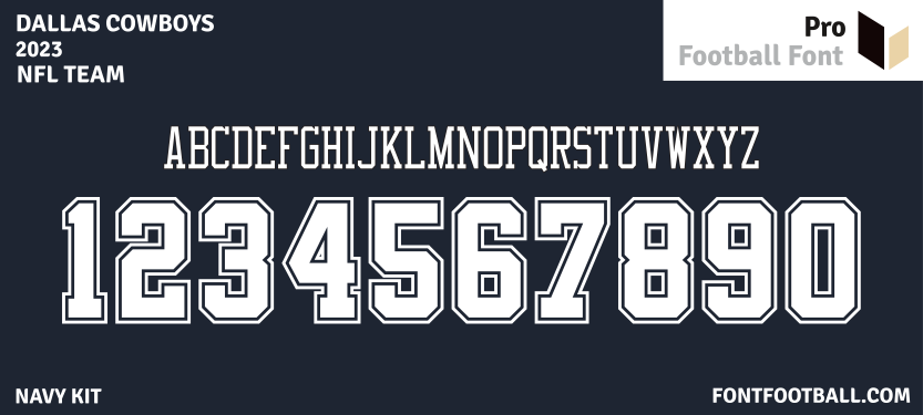 NFL Dallas Cowboys 2023 Font