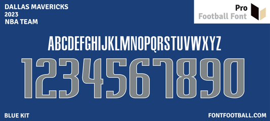 NBA Dallas Mavericks 2023 Font