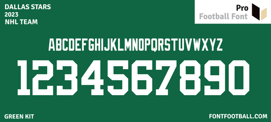 NHL Dallas Stars 2023 Font