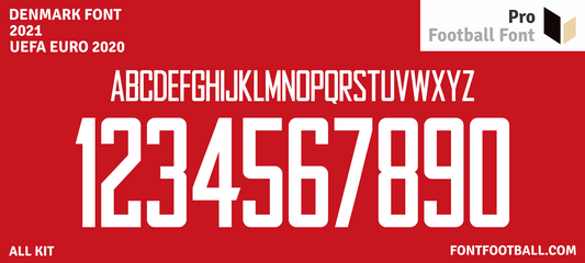 Denmark Euro 2020 Font