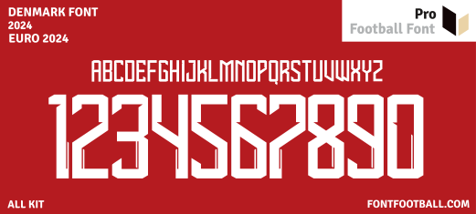 Denmark Euro 2024 Font