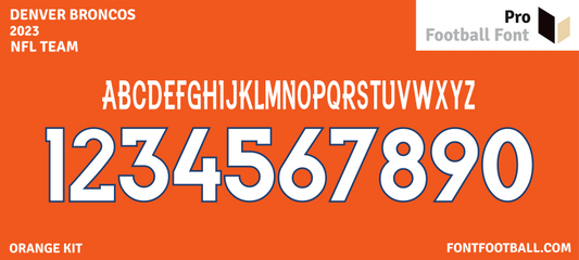 NFL Denver Broncos 2023 Font