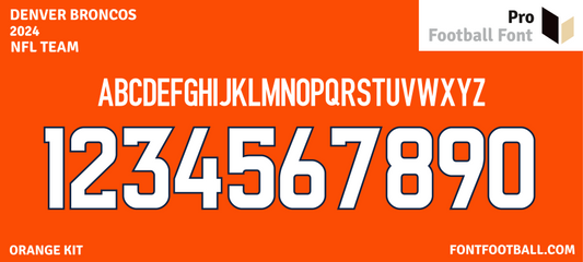 NFL Denver Broncos 2024 Font