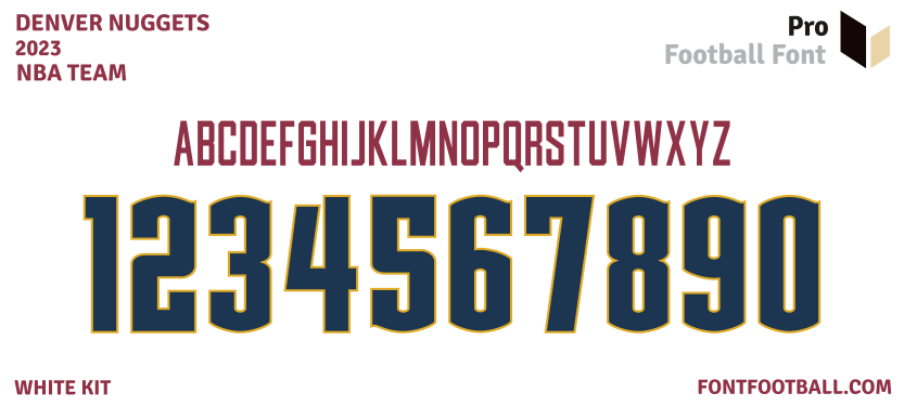 NBA Denver Nuggets 2023 Font