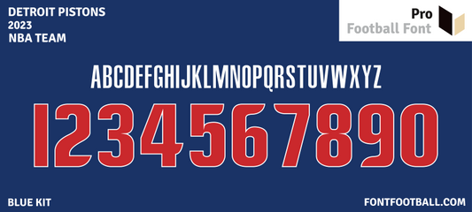 NBA Detroit Pistons 2023 Font