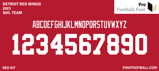 NHL Detroit Red Wings 2023 Font