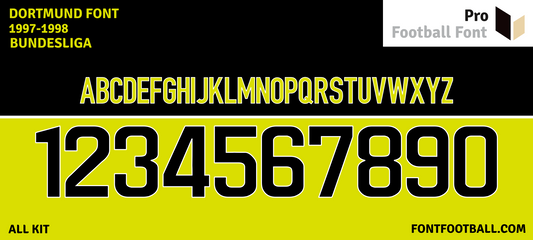 Dortmund 1997-1998 Font