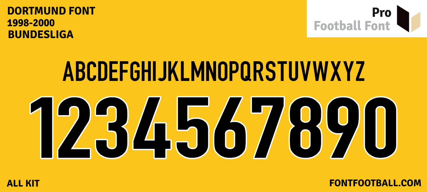 Dortmund 1998-2000 Font