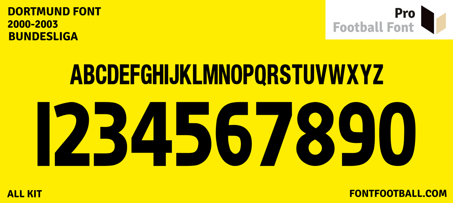 Dortmund 2000-2003 Font