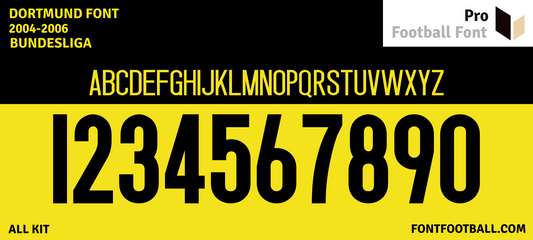 Dortmund 2004-2006 Font