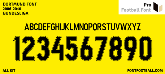 Dortmund 2006-2010 Font