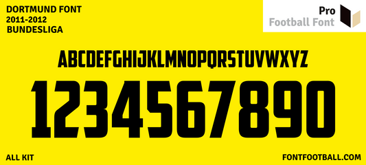 Dortmund 2011-2012 Font