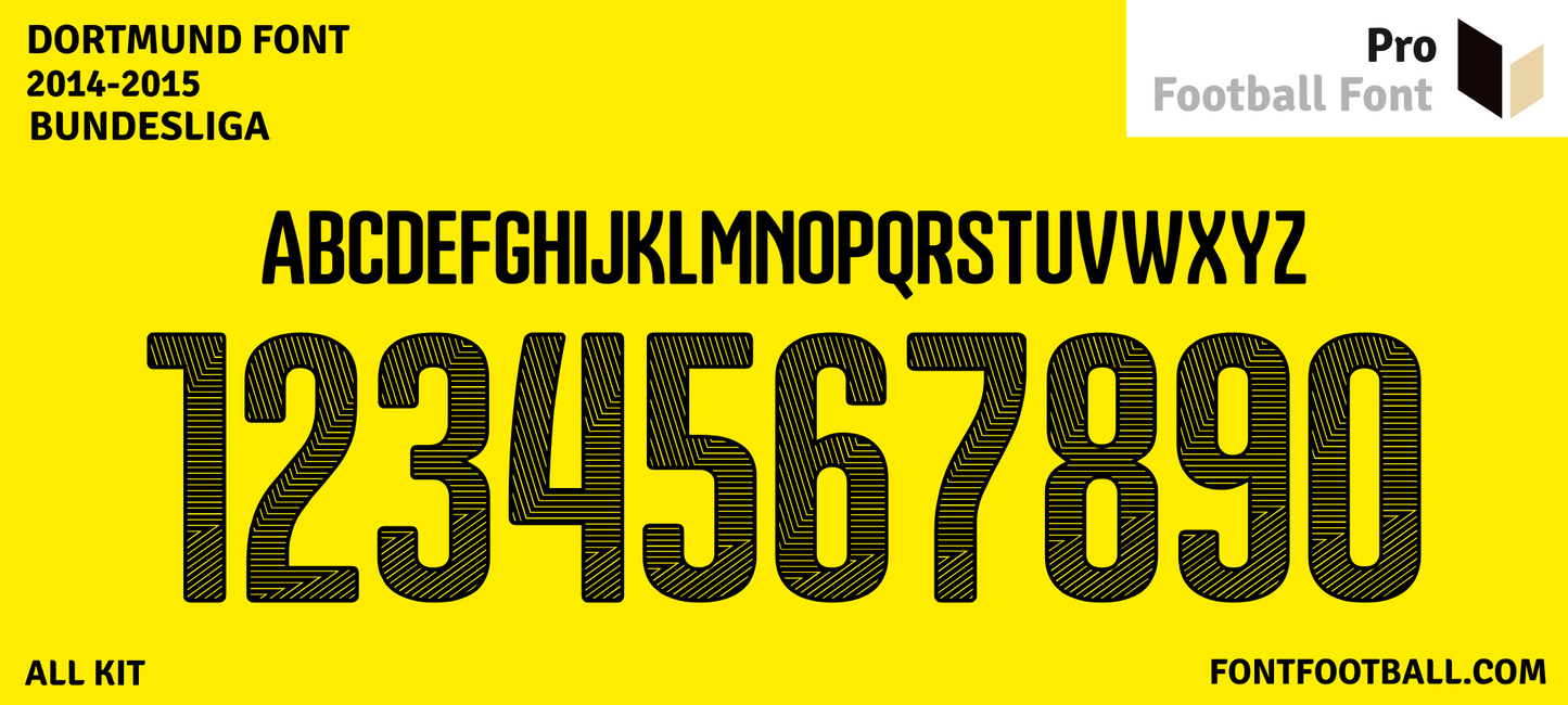 Dortmund 2014-2015 Font