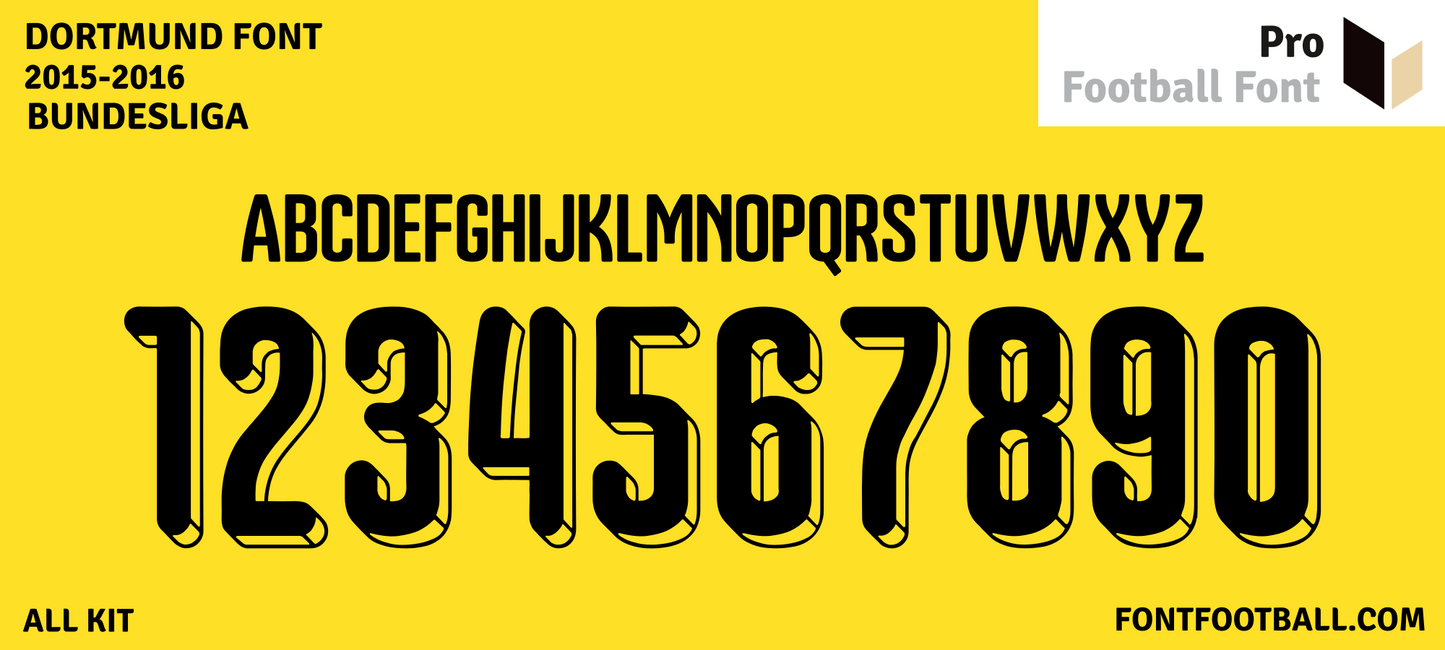 Dortmund 2015-2016 Font