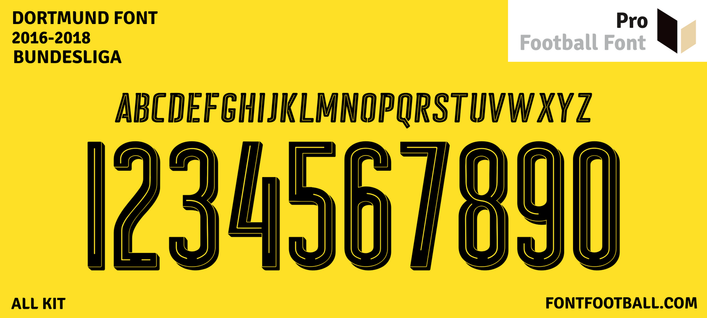 Dortmund 2016-2018 Font