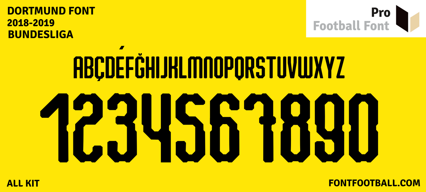 Dortmund 2018-2019 Font