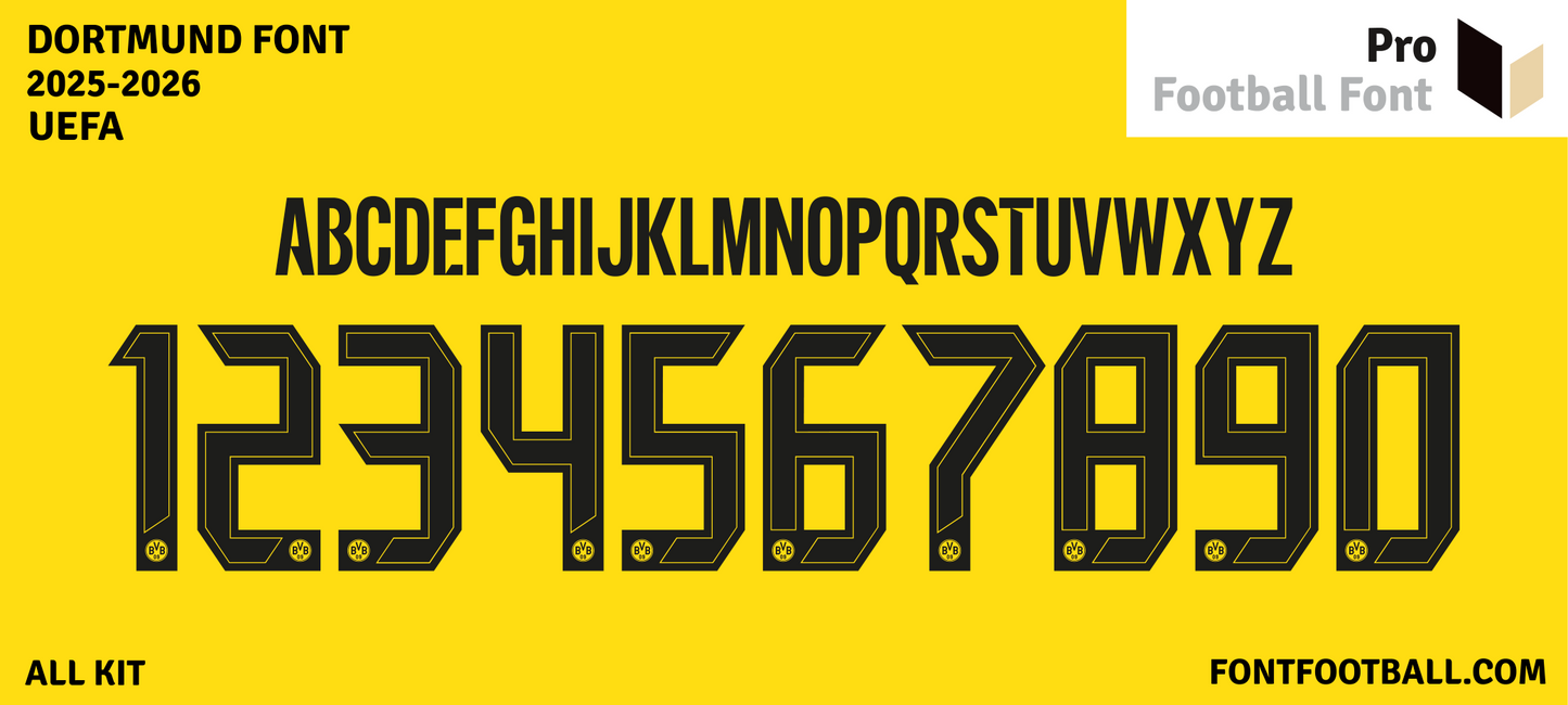 Dortmund 2025-2026 Font