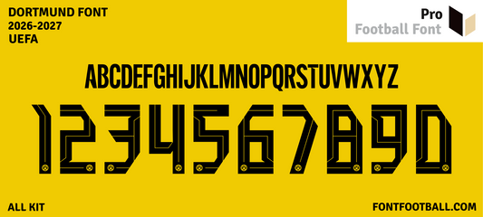 Dortmund 2026-2027 Font