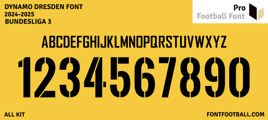 Dynamo Dresden 2024-2025 Font