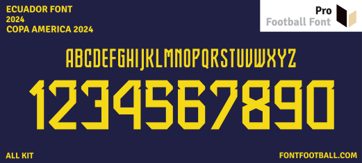 Ecuador Copa America 2024 Font