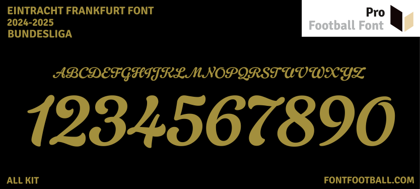 Eintracht Frankfrut 125 Years Anniversary 2024 Font