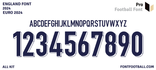 England Euro 2024 Font