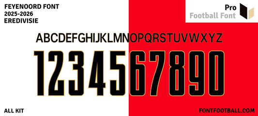 Feyenoord 2025-2026 Font