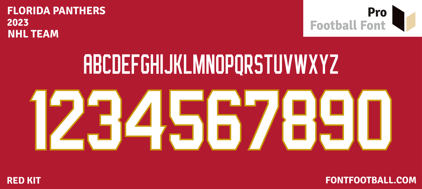 NHL Florida Panthers 2023 Font