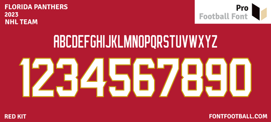 NHL Florida Panthers 2023 Font