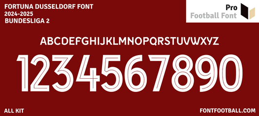 Fortuna Dusseldorf 2024-2025 Font