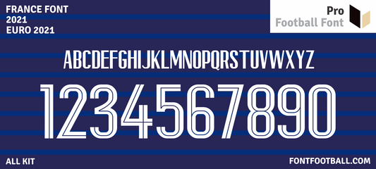 France Euro 2020 Font