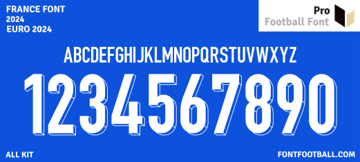 France Euro 2024 Font