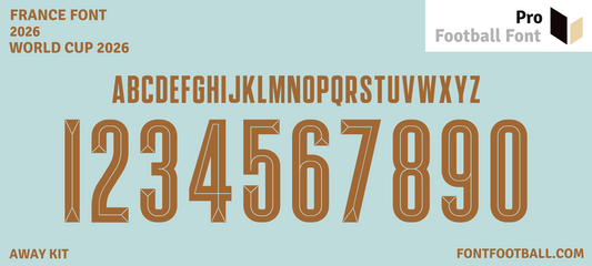 France World Cup Away Font