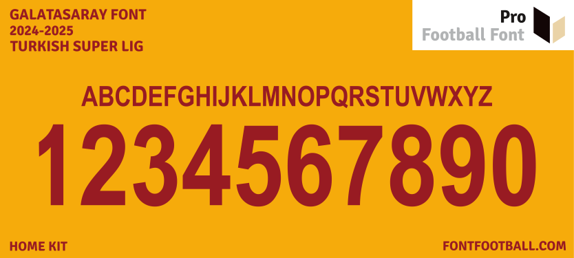 Galatasaray 2024-2025 Font