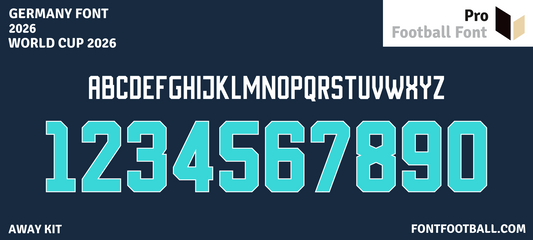 Germany World Cup 2026 Away Font